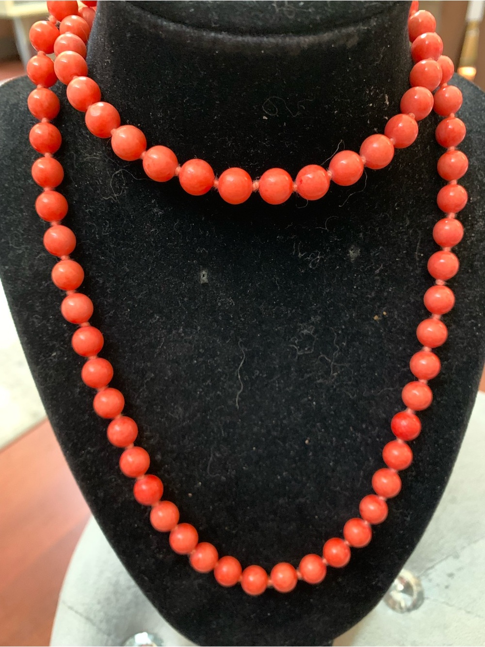 Coral Smooth round polished beads Necklace - Women Jewelry